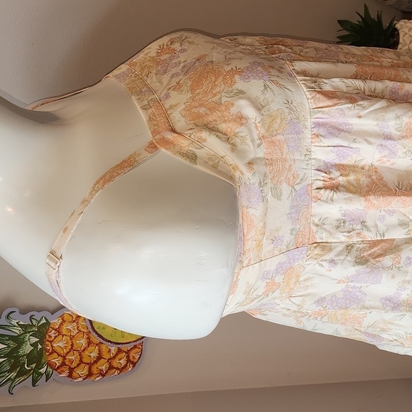 Torrid - Mini Challis Sleeveless Sundress in Lush Floral Dew​​​​​ - Picture 6 of 13